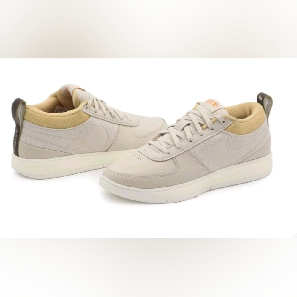 Size 7.5 - NEW Men's NIKE BOOK 1 "Grey/Sail" Light Orewood Brown - Picture 12 of 17